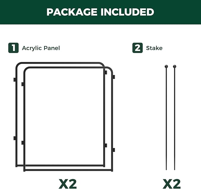 FXW Homeplus Unleashed Indoor Dog Playpen - Stress-Free and Safe Play, Heavy Duty 32 Inch 2 Acrylic Panels Dog Pen for Small and Medium Dogs, Black│Patented
