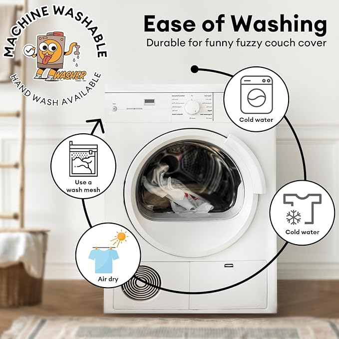 FUNNY FUZZY Pet Couch Cover for Sofa, Calming Dog Bed for Couch, Fluffy Plush Dog Couch Mat for Furniture Protector for Medium Dogs and Cats, 33×28 in, Blue