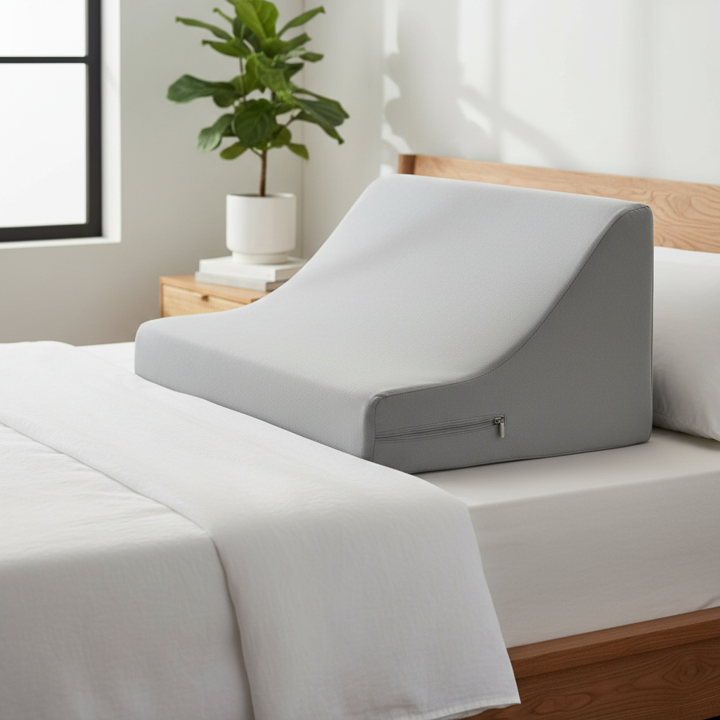 Adjustable bed wedge pillow