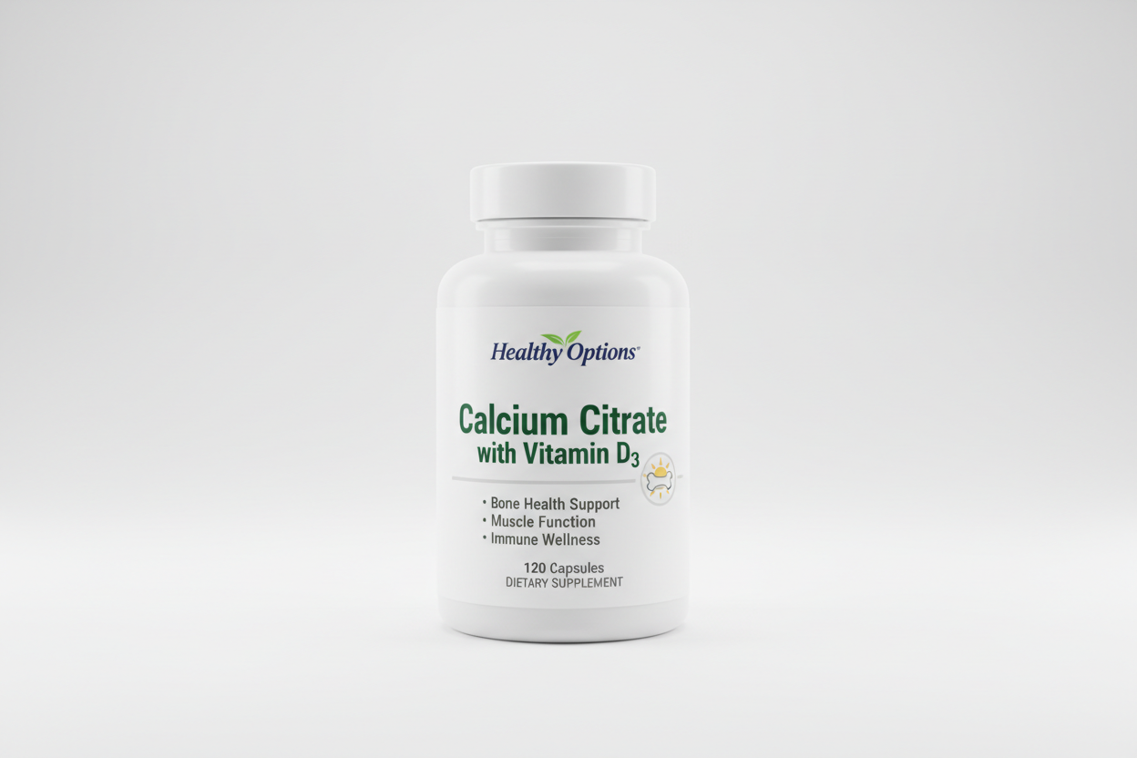 Healthy Options Calcium Citrate with Vitamin D3