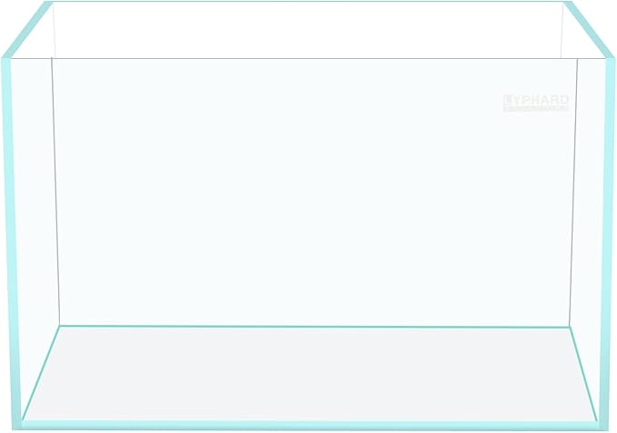 15 Gallon Rimless Aquarium, Ultra Clear Glass Low Iron Rectangular Fish Tank L19.6×W13×H13.8 Inches Thickness 6mm with EVA Foam Mat Included