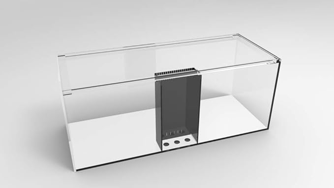 150 Gallon Starfire Glass Aquarium 60x24x24 12mm Eurobraced with Built-in Overflow Box