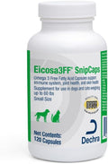 SnipCaps Omega 3 Free Fatty Acid Capsules for Dogs and Cats - Small, 120 ct