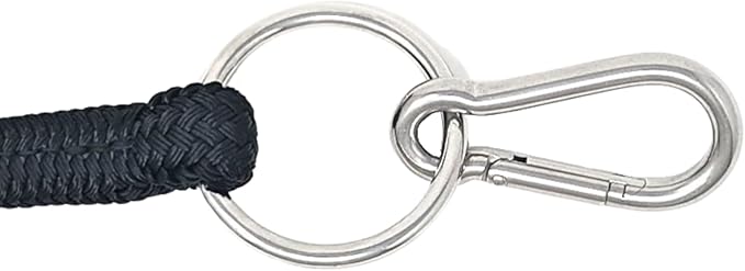 22' Long Line with SS O Ring and Carabiner (Red)