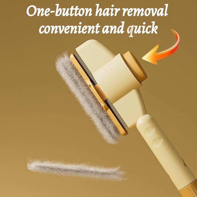 2 Pcs Brush for Cats, brush Cat Comb, Avatore brushs-Removes Fur & Relieves Pain, Upgrade Dog and Cat Hair Removal with Release Button, Multi-function Grooming Brushs for Short&Long Cats