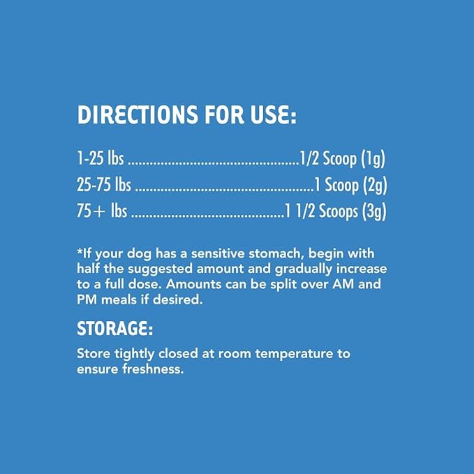 iHeartDogs 24-in-1 Adult Dog Multivitamin Daily+ Total Health Support Powder with Probiotics, Omega-3, Glucosamine, Mushrooms & Bone Broth - 60 Servings