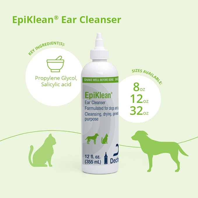 EpiKlean Ear Cleanser for Dogs and Cats, 12 oz