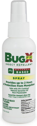 CoreTex Bug X FR DEET-Free Insect Repellent Spray - 4oz Bottle of Natural Geranium Oil to Protect Against Mosquitoes, Flies & Fleas - Travel Size Bug Repellent Spray Bottle