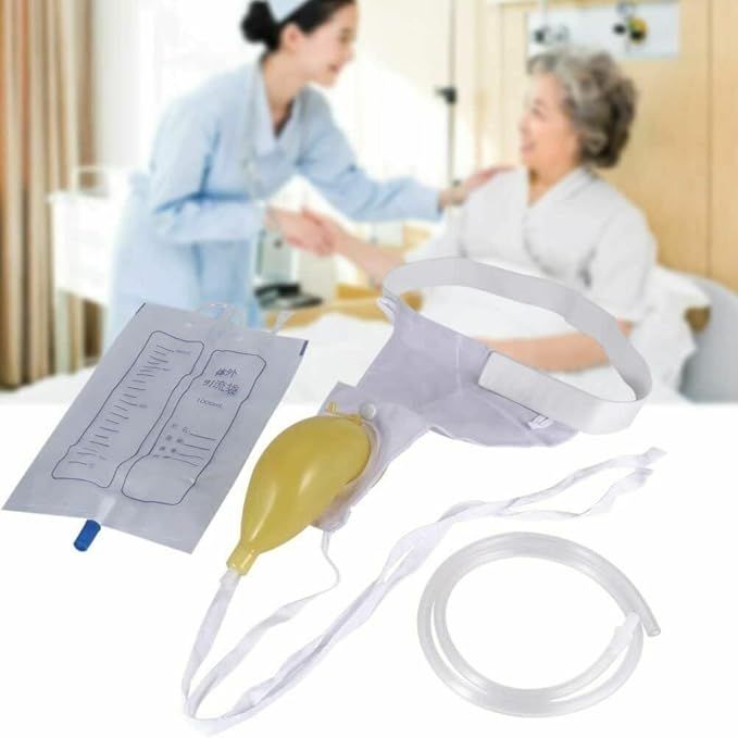 Reuseable Male Urinal Pee Holder Bag for Urinary Incontinen