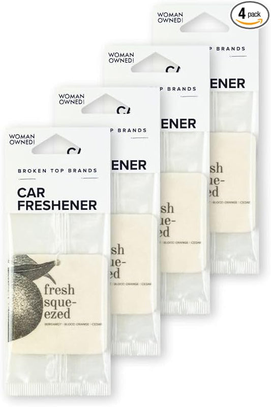 Fresh Squeezed Car Air Freshener - 4 Pack