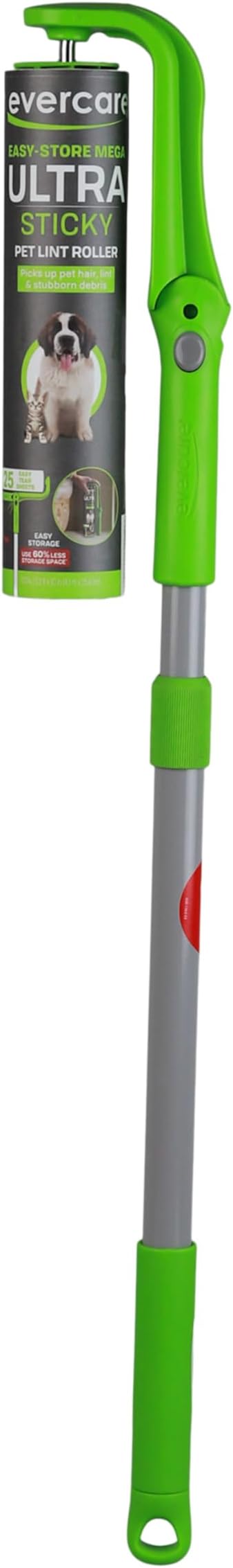Evercare Easy-Store Mega 25 Layer Extended Handle Pet Lint Roller