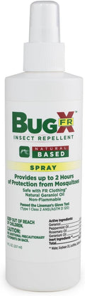 CoreTex Bug X FR DEET-Free Insect Repellent Spray - 8oz Bottle of Natural Geranium Oil to Protect Against Mosquitoes, Flies, & Fleas - Travel Size Bug Repellent Spray Bottle