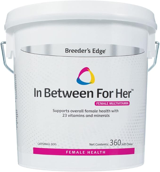 Revival Animal Health Breeder's Edge in Between for Her, Female Multivitamin for Cat/Small Dog- 360 ct