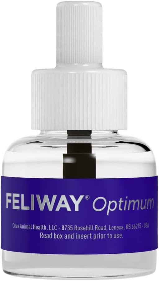 FELIWAY Optimum Cat, Enhanced Calming Pheromone Diffuser: 1 Diffuser Kit & 6 Refills