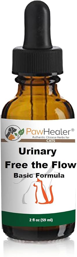 Cat & Small Dogs - Bladder Remedy for Stones & Crystals: 2 fl oz (59 ml) - Urinary Free The Flow - Basic - Made in USA - Works Great for Over 15 Years in The Herbal Business. …