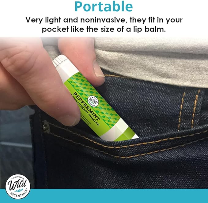 Wild Essentials 3 Pack of Appetite Craving Control Aromatherapy Nasal Inhalers Made with Therapeutic Grade Essential Oils to Help Keep The Hunger Cravings Away