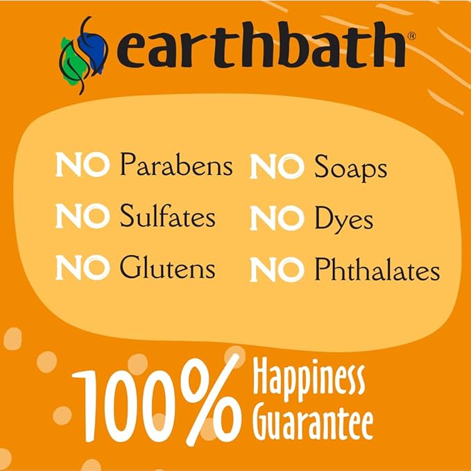 earthbath, Oatmeal & Aloe Dog Shampoo - Oatmeal Shampoo for Dogs, Itchy, Dry Skin Relief, Dog Wash, Made in USA, Cruelty Free, Fragrance Free Pet Shampoos - 128 Oz (1 Pack)