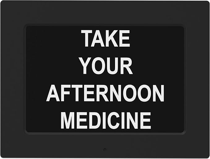 【New 2025】 Dementia Clock Large Clock for Seniors, Digital Clock with Custom Alarms, Clock with Day & Date for Elderly, Large Number Digital Clock Black Extra Large