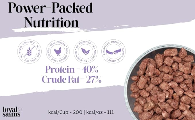 Freeze Dried Raw Dog Food - Premium Chicken Flavor with High Protein & Grain Free Dog Food for Small or Large Breeds and Picky Eaters - Versatile as Meal Topper, Pet Snack & Treats, 14 Oz