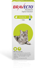 BRAVECTO Topical Solution for Cats, Flea & Tick, 12 Week Supply, 2.6-6.2 lbs., Green Box