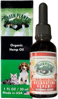 Pet Hemp Oil | Dogs and Cats | Wild Alaskan Salmon Hemp Oil | 1000MG Organic Tincture | 100% Natural | Hip, Joint, and Muscle Support for Your Pet | Aids with Skin, Coat, Anxiety, Stress, and Pain