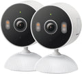 Tapo 2K 3MP Indoor/Outdoor Security Camera - Free Person/Motion/Baby Cry Detection, Color Night Vision, IP65 Weatherproof, SD/Cloud Storage, Works w/Alexa & Google Home, HybridCam (2-Pack)