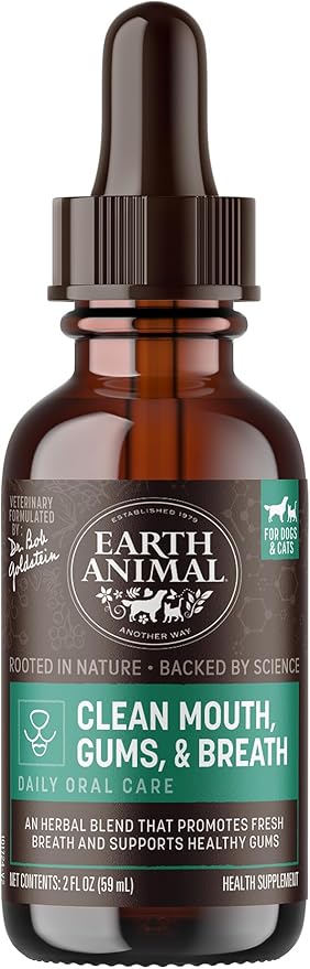 Earth Animal Herbal Remedies | Clean Mouth, Gums and Breath | 2 fl oz