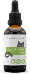 Lion's Anxiety | Natural Herbal Dietary Supplement for Cats | Support Stress Relief in Cats | Alcohol-Free Extract, Chamomile, Lemon Balm, Lavender, Linden, Fennel 2 oz