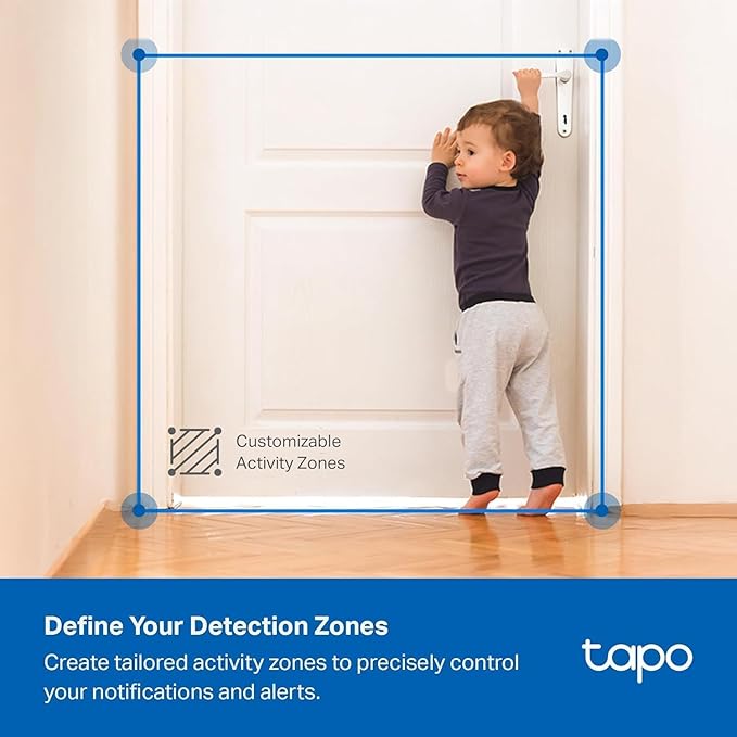 Tapo 2K 3MP Indoor/Outdoor Security Camera - Free Person/Motion/Baby Cry Detection, Color Night Vision, IP65 Weatherproof, SD/Cloud Storage, Works w/Alexa & Google Home, HybridCam (2-Pack)