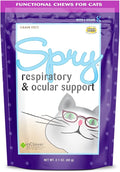 Spry Daily Respiratory and Ocular Support Soft Chews for Cats, with L-Lysine, Superfoods, and Prebiotics for a Strong Immune System, 2.1 oz. (60 count)