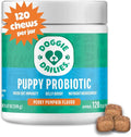 Doggie Dailies Puppy Probiotic, Probiotics for Puppies with Digestive Enzymes, Promotes Digestive Health, Supports Immune System & Overall Development (Pumpkin) 120 Soft Chews