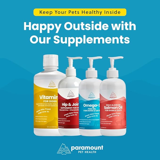 Liquid Multivitamin for Dogs with Probiotics, 8 in 1 Vitamins for Immune Support, Energy & Digestion, High Absorption Liquid Dog Supplement, Made in USA, 32 oz