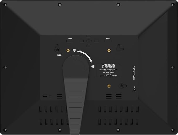 【New 2025】 Dementia Clock Large Clock for Seniors, Digital Clock with Custom Alarms, Clock with Day & Date for Elderly, Large Number Digital Clock Black Extra Large