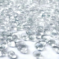0.88LB Clear Fish Tank Gravel Aquarium Glass Stones Sea Glass Pebbles Aquarium Gravel Rocks Fish Tank Rocks, Sand Glass Gems Stones Beads Pebbles Rock for Vase Filler Turtle Fish Tank Decoration