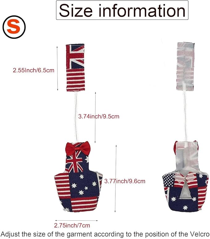 2 PCS Cute Birds Suit Parrots Holiday Reusable Pink&Blue Decoration Pet Bird Clothes for Parrot Pet Chicks