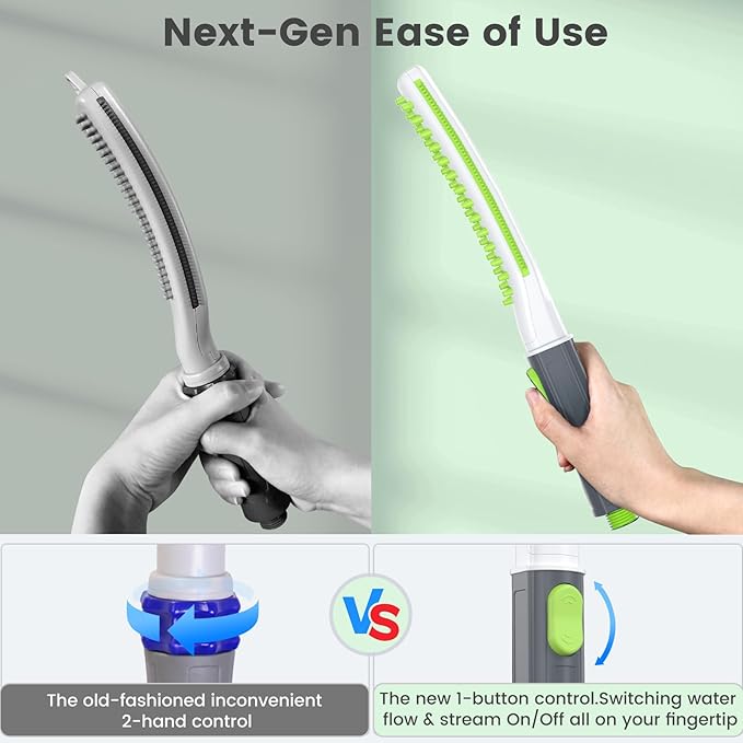 Dog Shower Attachment, Pet Shower Head for Fast and Easy Bathing and Cleaning, Dog Shower Wand With Metal T-Diverter, 8-Foot Hose T-Diverter Adapter For Indoor and Outdoor