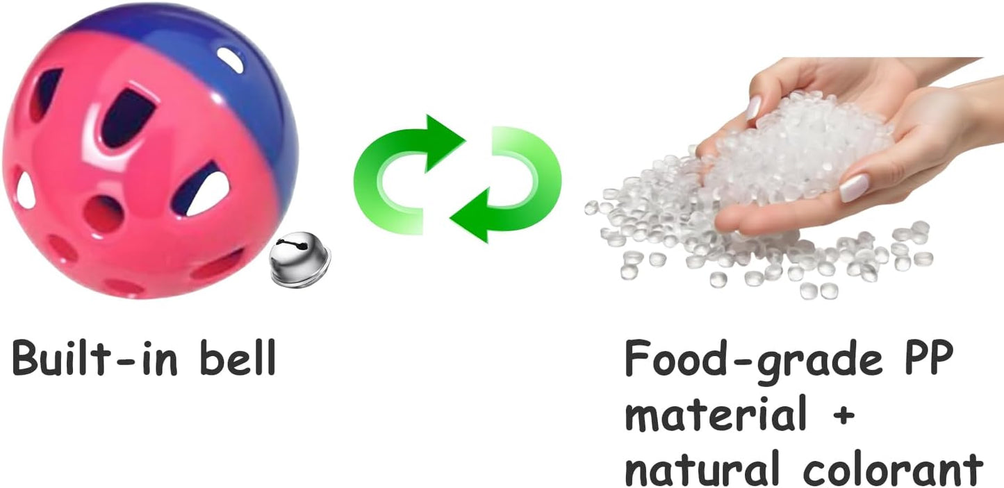 15-Pack Cat Toy Balls for Indoor Cats and Kittens (1.5'' - 2.2'', Cat Toys Mega Set)