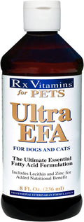 Rx Vitamins for Pets Ultra EFA for Dogs & Cats - Veterinary Essential Fatty Acid Formula - Help Joint Pain & Stiffness - 8 fl. oz.