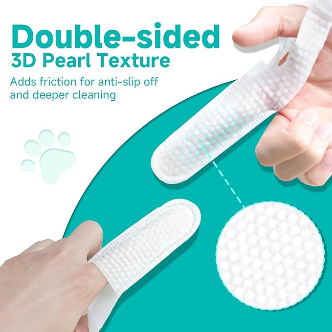 Ear Cleaner Finger Wipes for Dog & Cat [Finger Casing Design][Pet Ear Wipes with Tweezers] for Controlling Ear Infections and Ear Odor Reduce ear wax buildup Natural Ingredients Dog Ear Wipes