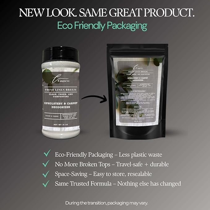 Fresh Linen Breeze Carpet Freshener Powder: Powerful Odor Eliminator for Home, Upholstery Deodorizer, Carpet Deodorizer, Pet Urine, Cat Litter Box - Fresh Linen Breeze Fragrance