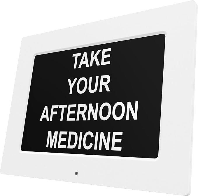 【New 2025】 Dementia Clock Large Clock for Seniors, Digital Clock with Custom Alarms, Clock with Day & Date for Elderly, Large Number Digital Clock White Extra Large