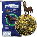 New Country Organics | Low Starch Horse Feed | Horse Food for Horses with Metabolic Disorders or Low Carb Needs | Corn-Free and Soy-Free | 16% Protein | Certified Organic and Non-GMO Feeder | 40 lbs
