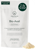 Adapt Naturals Colostrum Supplement with Lactoferrin & Beta-Glucan, Bio-Avail Grass Fed Bovine Colostrum Powder for Gut Health, Immune Support & Vitality | Non-GMO, 2500mg, Unflavored - 30 Days Supply