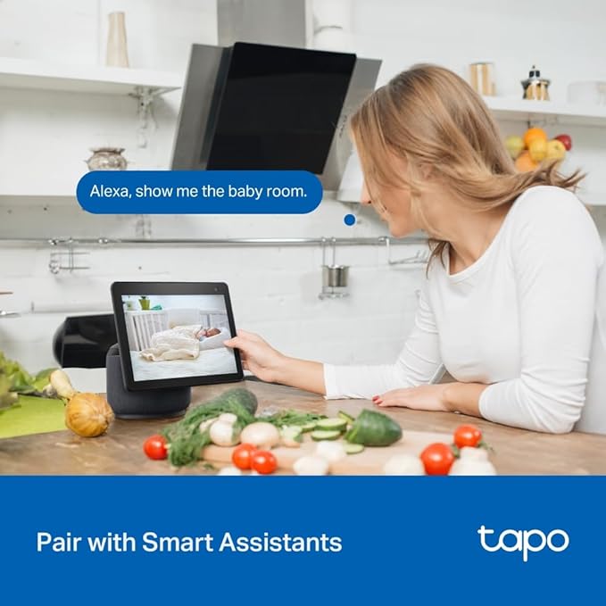 Tapo 2K 3MP Pan/Tilt Indoor/Outdoor Security Camera, Free Person/Baby Cry Detect & Motion Track, 360° Pan, Color Night Vision, SD/Cloud Storage, Works w/Alexa & Google Home, HybridCam 360, Black