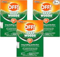 OFF! Deep Woods Insect Repellent Towelettes, Long Lasting Protection from Mosquitoes, Unscented, 12 Count (Pack of 3)