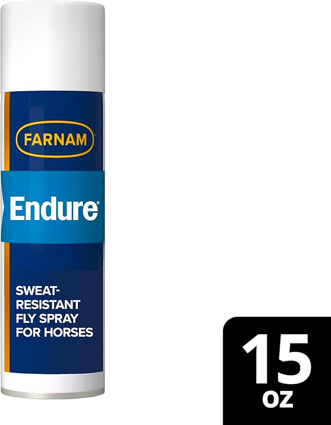 Farnam Endure Sweat-Resistant Fly Spray for Horses, Protects Against Lyme Disease, 15 oz