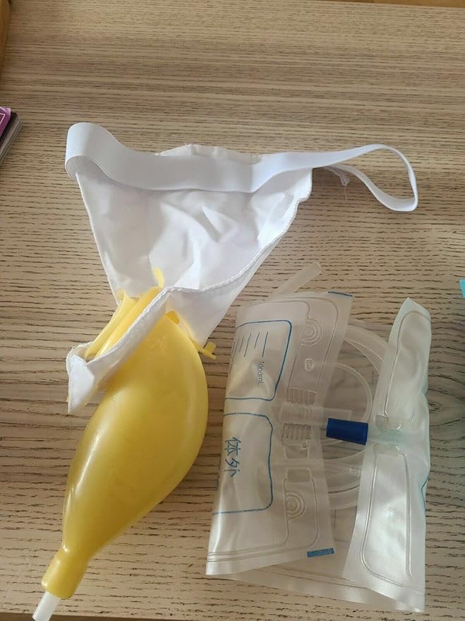 Reuseable Male Urinal Pee Holder Bag for Urinary Incontinen