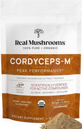 Real Mushroom Cordyceps Mushroom Powder - Cordyceps Mushroom Energy and Performance - Organic Cordyceps Powder with Beta-Glucans, Vegan Supplement, Non-GMO, 150 Servings