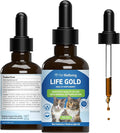 Life Gold for Cats - Supports Detoxification & Healthy Immune Defenses, Astragalus, Burdock, Sheep Sorrel - Pet Wellbeing Vet-Formulated Holistic Supplement – 2 oz (59 ml)
