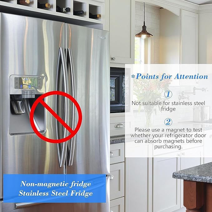 POPRUN Magnetic Weekly Dry Erase Board Calendar for Fridge, 16.9"x11"Schedule Board, Weekly Planner Whiteboard Calendar with Hourly Time Slots To Do List Perfect as Planner Board for School and Family